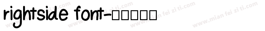 rightside font字体转换